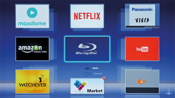 Smarte Alternative: Der Panasonic-Player ergänzt das Smart-TV-Angebot von dürftig ausgestatteten Fernsehern um UHD-Streaming-Dienste wie zum Beispiel YouTube.