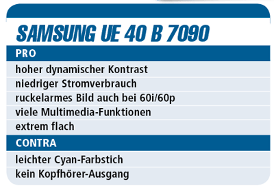 Test Samsung UE 40 B 7090