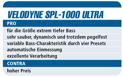 Test des Velodyne SPL-1000 Ultra – Subwoofer für 2.100 €