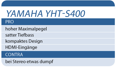 Yamaha YHT-S400 - Soundbars für 500 €