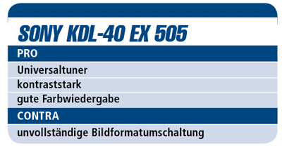 Sony KDL-40 EX 505 - LCD-TV für 950 €