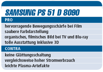 Samsung PS 51 D 8090 - 3D-Plasma-TV für 2.050 €