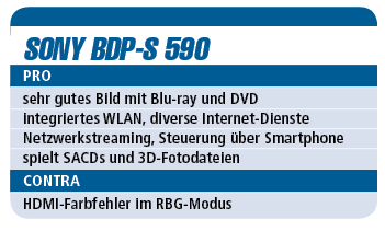 Sony BDP-S 590 - Blu-ray-Player für 170 €