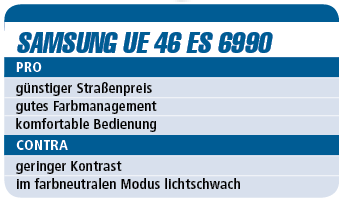 Samsung UE 46 ES 6990 - 3D-LED-TV für 1.700 €