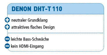 Denon DHT-T 110 – Sounddeck für 300 Euro  - Seite 3