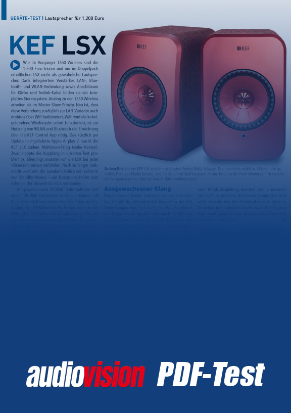 KEF LSX (audiovision 92019)
