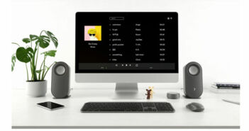 Subwoofer und kabellose Steuerung mit den Bluetooth-Computerlautsprechern Z407