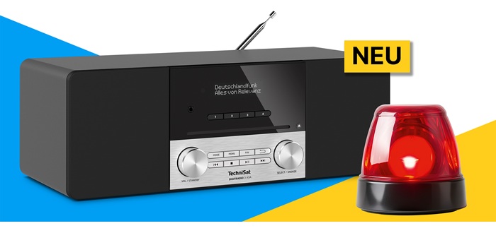 Erstes TechniSat DAB+ Digitalradio mit ASA-Warnsystem verfügbar