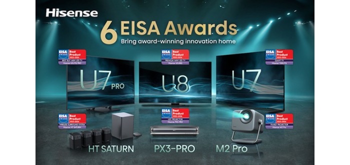 EISA Award 2025: Sechs Auszeichnungen für Hisense