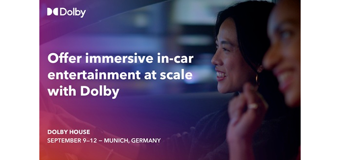 Dolby revolutioniert Entertainment auf vier Rädern