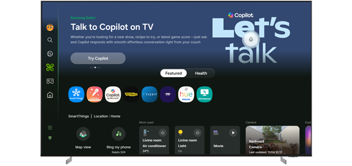 Samsung integriert Microsoft Copilot in 2025er TVs & Smart Monitore