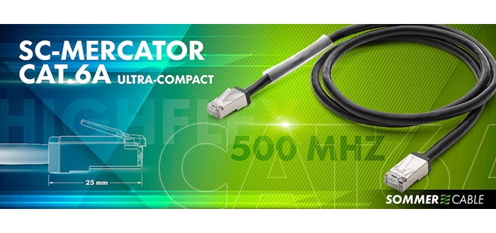 Neues SC-MERCATOR CAT.6a highflex Patchkabel vorgestellt