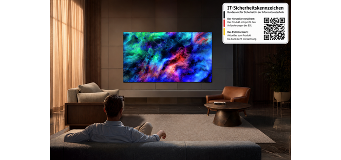 Samsung TV Line-up 2026 erhält IT-Sicherheitskennzeichen