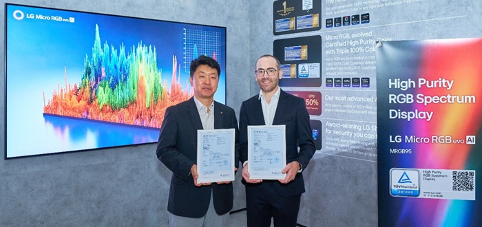 LG RGB TVs erhalten TÜV Rheinland-Zertifizierung